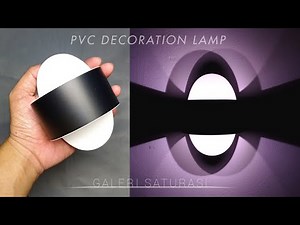 Modern Lighting Ideas from PVC Pipe | Wall Decoration Lamp | DIY Crafts