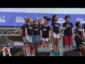 Matilda the Musical on Broadway sings "When I Grow Up" at Broadway in Bryant Park 2016