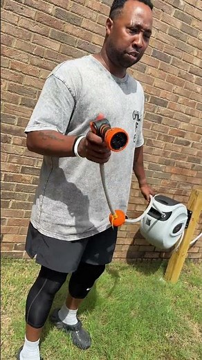 This VEVOR Outdoor Store retractable hose is the perfect solution to keeping your hose organized and