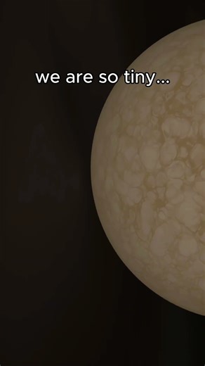 How small are we? Universe object size comparison #universe #cosmos #science