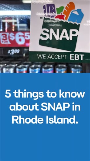We are hearing a lot about SNAP - formerly food stamps - these days. But how does the program actually work? Here are five things to know about SNAP in RI. 📹: @justinpkenny | Ted Nesi - WPRI