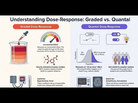 General pharmacology (3): Dose response curves and factors affecting it