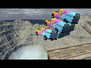 Leap Of Death Car Jumps Falls & crashes :BeamNG drive | beamng adventure TV