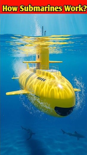 How Submarines Work Underwater? #shorts #facts #submarine #factsshorts #shortsfeed