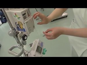 輸液ポンプへのセットの仕方（デモ）