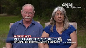 REED PARENTS SPEAK OUT: David Muir spoke to the parents of Marine veteran, Trevor Reed, on the end of their son’s captivity after a tireless pursuit for his freedom as he has now been released from a Russian prison as part of a prisoner exchange. https://abcn.ws/3khEN4n | ABC World News Tonight with David Muir