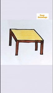 4.3K views · 19 reactions | How to Draw a Table for Beginners #drawingforkids #howtodraw #drawing #easydrawing | Easy Drawing | Facebook