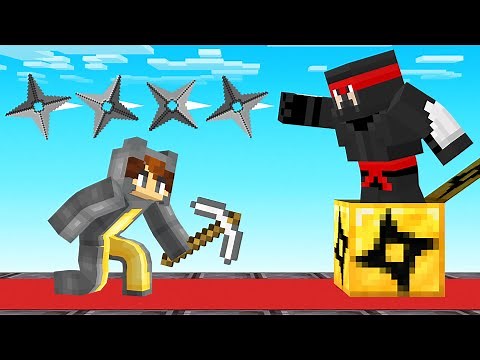 MINECRAFT 1v1 NINJA Lucky Block Race! (vs Best Friend)