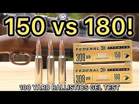 308 Winchester Federal Nosler Partition Ballistics Gel Ammo Test