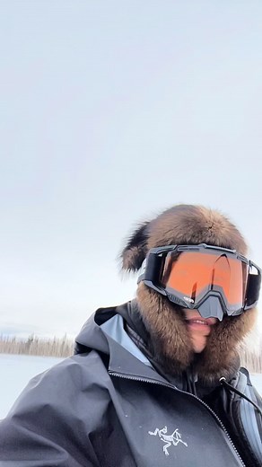 Drove 180 miles today on the snogo, been way too warm lately. #snowmobile #alaska #travel #indigenous