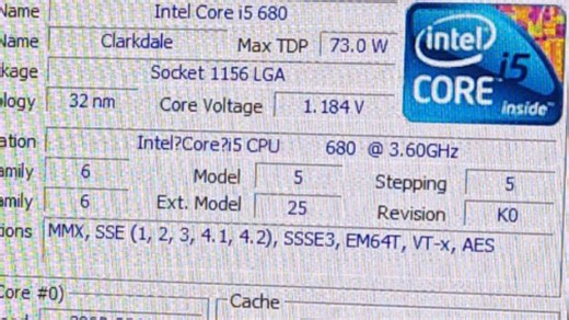 INTEL CORE I5 680处理器默频状态下性能参数和CPU-Z测试得分！感谢粉丝 “gtxtitanzsli”提供测试视频！