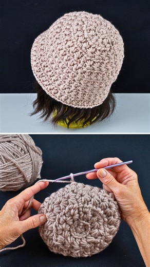 3.5M views · 33K reactions | Easy crochet bucket hat - step by step...