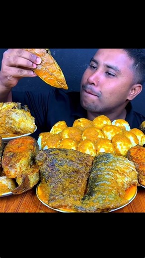 ASMR Eating Spicy FishFry #mukbang #eatingshow #eatingchallenge #asmr #food #foodie #eating #seafood