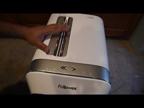 Unboxing and 1st use Fellowes Powershred LX220 micro-cut shredder