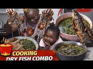 Cooking Dry Fish Combo 🇸🇸🔥 | Easy African Food Recipe + Family Moments