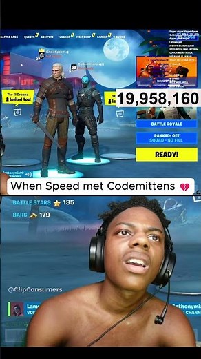 When iShowSpeed first met Codemittens 😭☠️#ishowspeed #codemittens #speed #fortnite