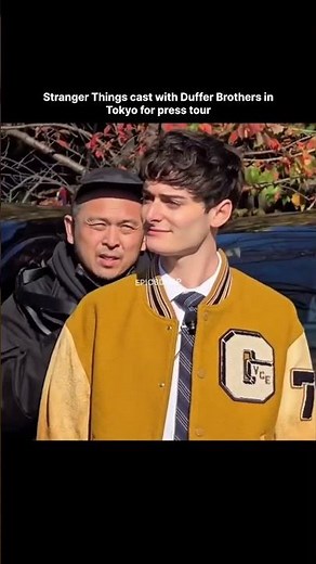 Stranger Things cast with Duffer Brothers in Tokyo for press tour #strangerthings