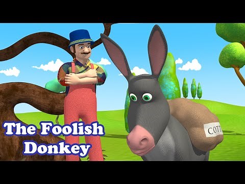 The foolish donkey story | Best Aesop's Fables | Moral story | Bed time story