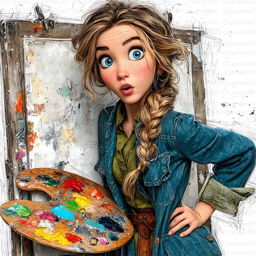 Woman Painting Clipart Bundle: Watercolor Art, Junk Journals (digital Download) - Etsy Australia