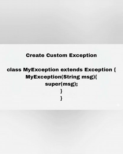 Custom Exceptions in Java 💻⚡