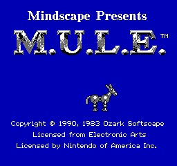 M.U.L.E. (NES) - online game | RetroGames.cz