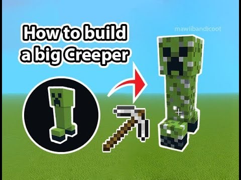 How to Build a Big Creeper Statue 💥 💚