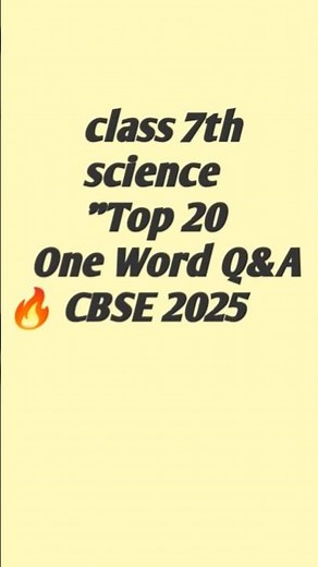 "Class 7 Science Chapter 4 Heat 🔥 One Word Q&A | Important Questions for Exams"