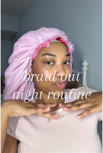 Braid Out Night Routine for Natural Hair Care