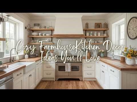 Cozy Farmhouse Kitchen Decor Ideas You’ll Love | Simple, Rustic & Budget-Friendly Style