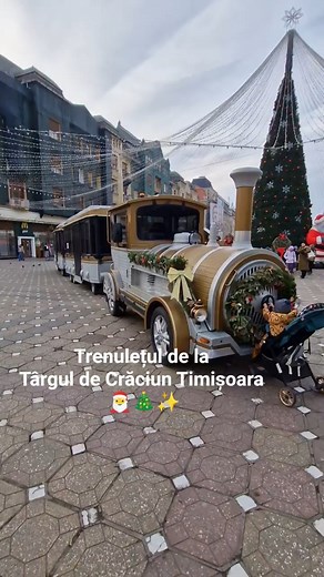 Trenulețul de la Târgul de Crăciun Timișoara 🎅 Plimbare magică prin Zona Cetate