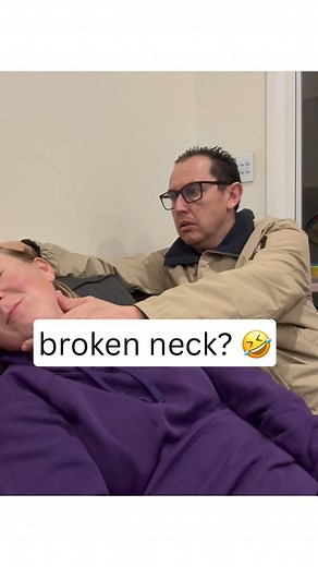 Broken neck prank 😂 #broken #neck #prank #funtimes | Married Mischief