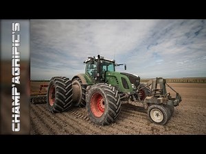 Fendt 927 XXL à la préparation des sols pour les semis de betteraves !