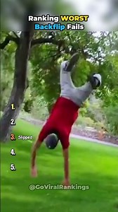 Ranking WORST Backflip Fails