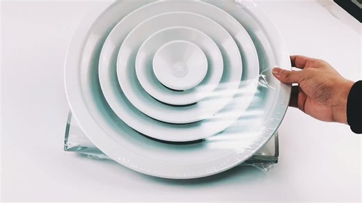 HVAC System Aluminum Round Air Diffuser Ceiling Grille for Air Supply and Air Intake System