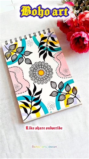 📍Beautiful❤️boho art painting|#shorts|#trending|#boho|#art|#drawing|#painting|#ytshorts|#viral|#yt