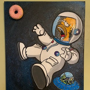 The simpsons painting