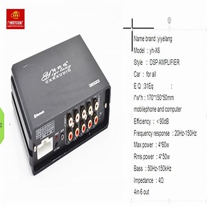 [Hot Item] Professional 6 Channel Customized DSP Audio Processor Amplifiers Class D DSP Amplifier Car