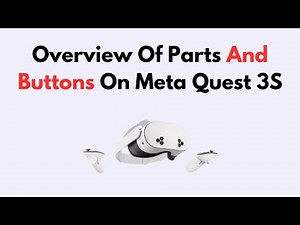 Overview Of Parts And Buttons On Meta Quest 3S