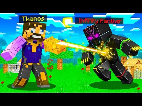 Fighting THANOS as INFINITY PANTHER in Insane Craft