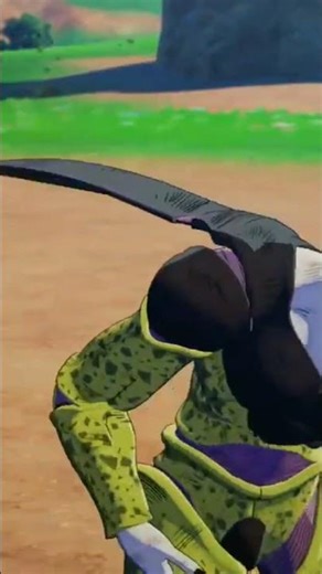 Gohan kick Cell so hard he made him throw up his lunch #dbz #cell #gohan #ps5 #dragonballz