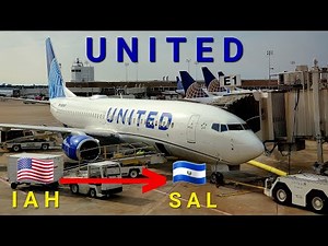 United B737-800 Business Class Trip Report | Houston (IAH) - San Salvador (SAL) |4K|