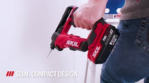 SKIL DL6300D-12 Brushless 12V/20V Flip Drill 20V Kit, Torque Adjustment and Display with 2.0Ah Battery and Charger