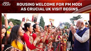 Watch: Grand welcome for PM Modi as he arrives in UK for crucial trade deal