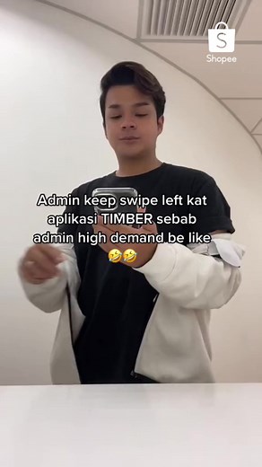 5K views · 18 reactions | Berangan ek ! Padahal takde yang nak swipe right pun kat admin bhahahahaa 藍藍 #ShopeeMY | Shopee | Facebook