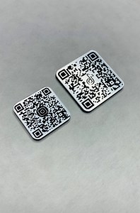 Mini QR Code Tag - QR Code Card - Durable - Reusable - Restaurant - Marketing - No Touch Solution - Made in U.S.A. - Etsy