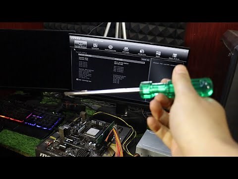 How to Turn on PC Without Case Using Motherboard and Screwdriver Step-by-Step Tutorial