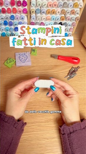 Stampini fatti in casa per tutti! #diy #tutorial #disegno #timbri #stamp #drawing #art #idee #arte