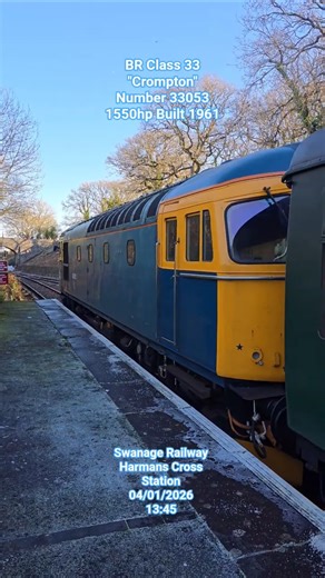BR Class 33 "Crompton" Number 33053 Swanage Railway Winter Warm Up