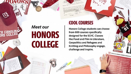 The South Carolina Honors College experience is top-notch.⭐️ Top faculty, unique majors, stellar academics and collaborative culture make it easy to see why we've been the nation’s top honors program since 2012. Learn more about the Honors College: https://uof.sc/HonorsAtAGlance | University of South Carolina