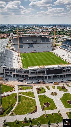 Building a Football Stadium from Scratch | Full Construction Timelapse + Drone Reveal